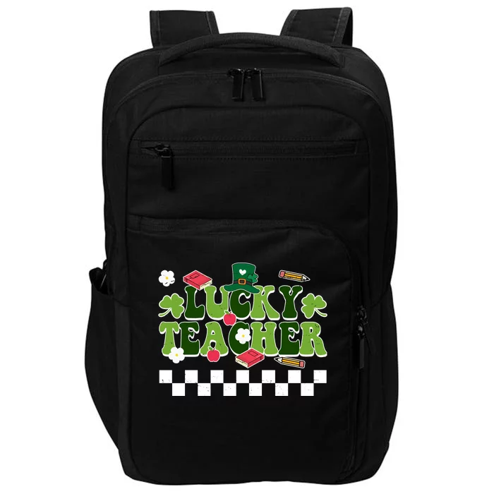 Lucky Teacher St Patrick's Day Holiday Impact Tech Backpack