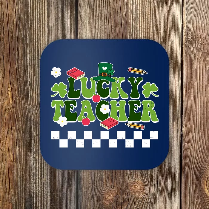 Lucky Teacher St Patrick's Day Holiday Coaster