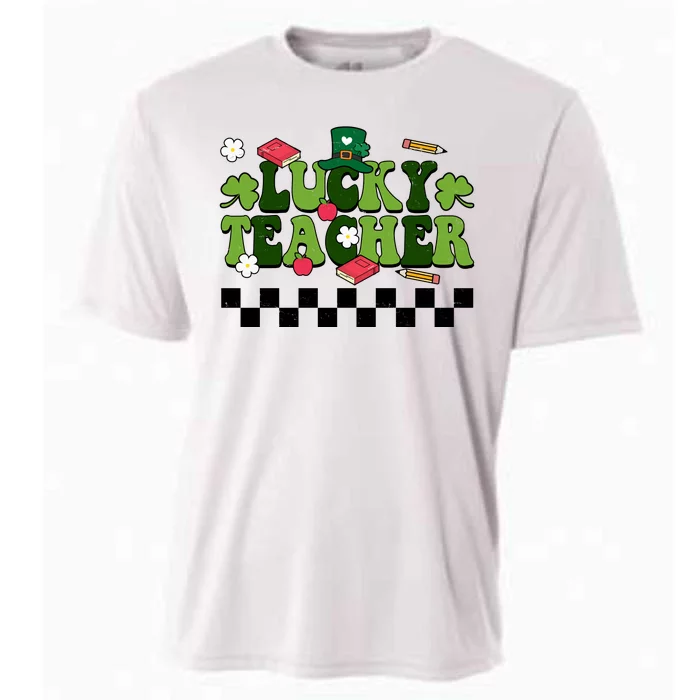 Lucky Teacher St Patrick's Day Holiday Cooling Performance Crew T-Shirt