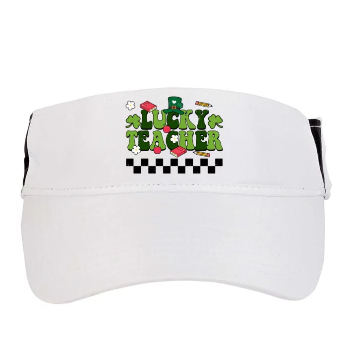 Lucky Teacher St Patrick's Day Holiday Adult Drive Performance Visor