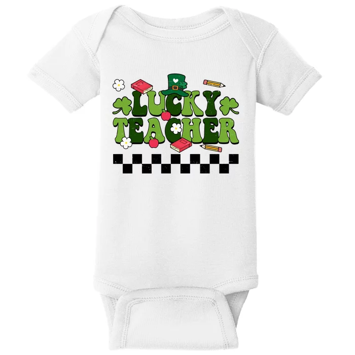 Lucky Teacher St Patrick's Day Holiday Baby Bodysuit