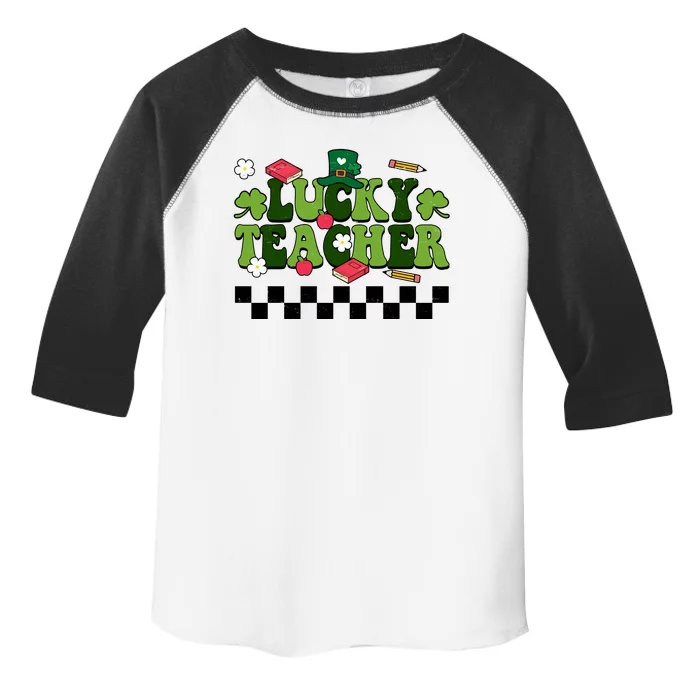 Lucky Teacher St Patrick's Day Holiday Toddler Fine Jersey T-Shirt