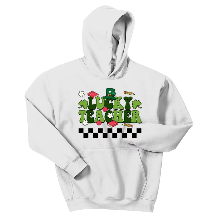 Lucky Teacher St Patrick's Day Holiday Kids Hoodie