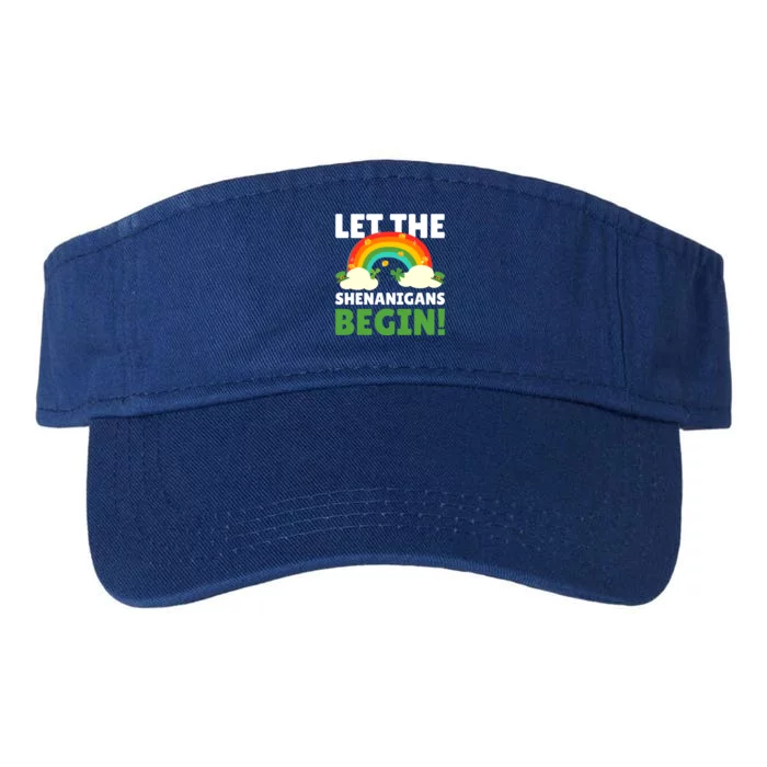 Let The Shenanigans Begin For St Patrick's Day Gift Valucap Bio-Washed Visor