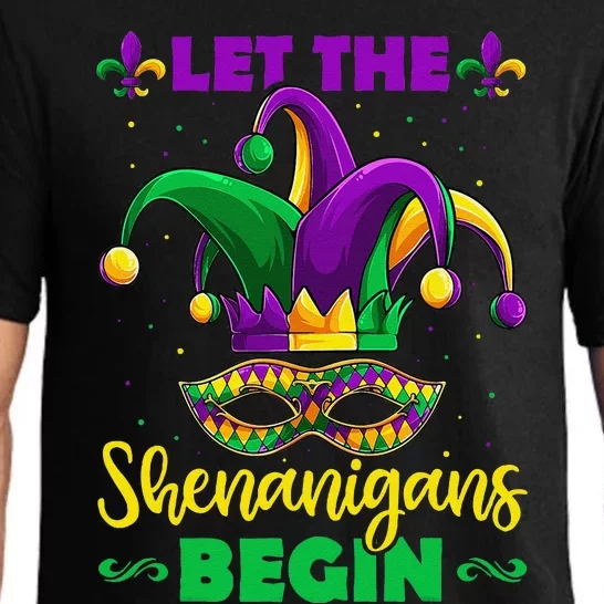 Let The Shenanigans Begin Mardi Gras Pajama Set