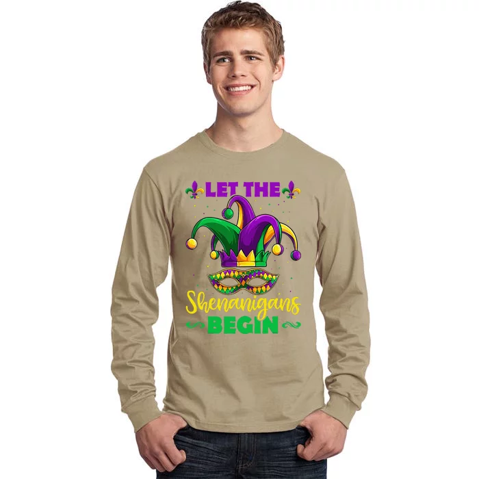 Let The Shenanigans Begin Mardi Gras Tall Long Sleeve T-Shirt