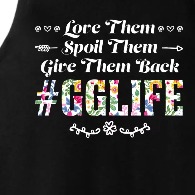 Love Them Spoil Them Give Them Back Gglife Grandma Great Gift Ladies Tri-Blend Wicking Tank