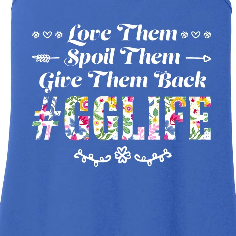 Love Them Spoil Them Give Them Back Gglife Grandma Great Gift Ladies Essential Tank