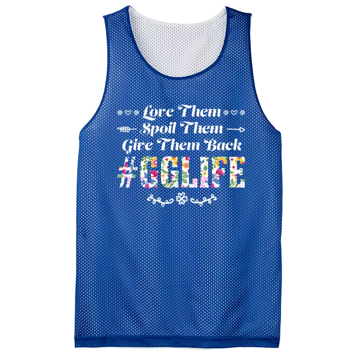 Love Them Spoil Them Give Them Back Gglife Grandma Great Gift Mesh Reversible Basketball Jersey Tank