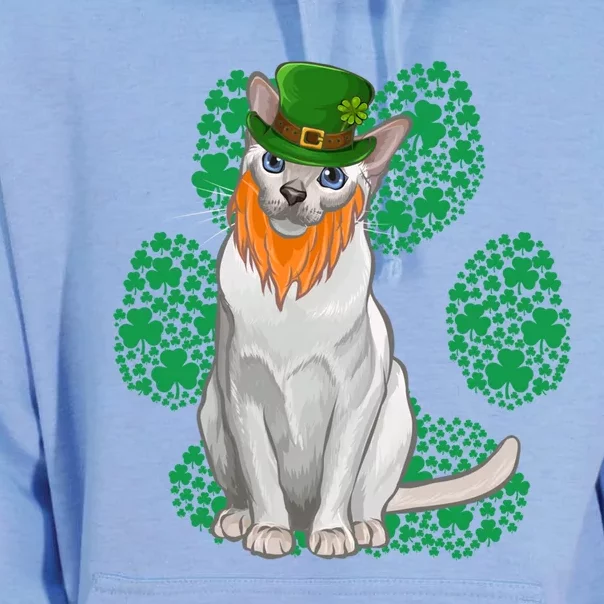 Leprechaun Tonkinese St Patricks Day Shamrock Paw Gift Unisex Surf Hoodie