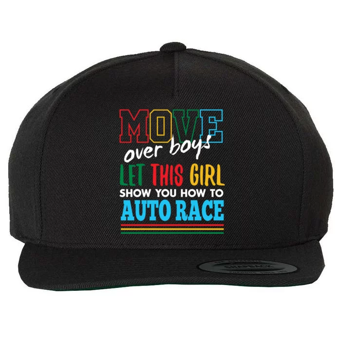 Let This Show You How To Auto Race Funny Car Racing Gift Wool Snapback Cap