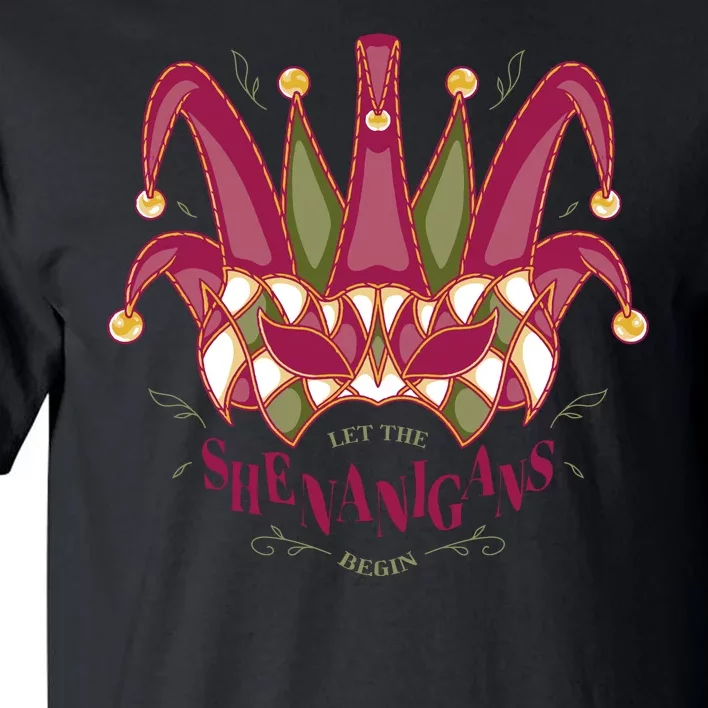 Let The Shenanigans Begin Mardi Gras Tall T-Shirt