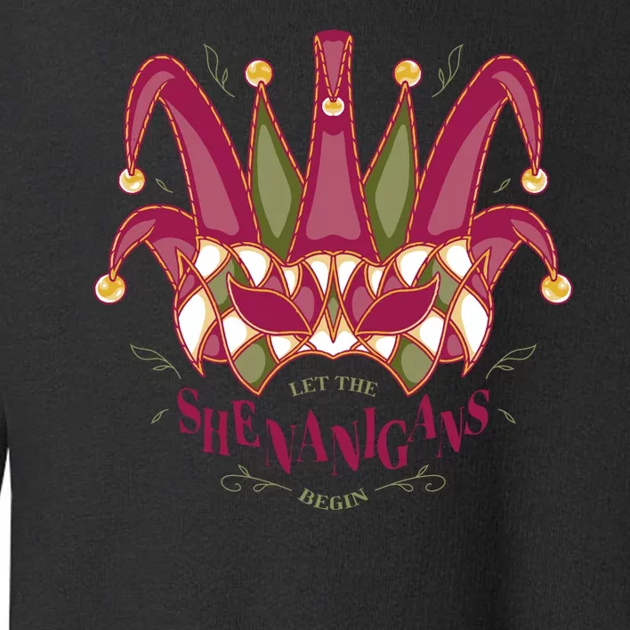 Let The Shenanigans Begin Mardi Gras Toddler Sweatshirt