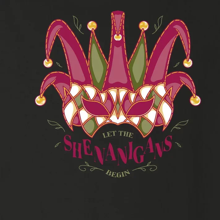 Let The Shenanigans Begin Mardi Gras Toddler Long Sleeve Shirt