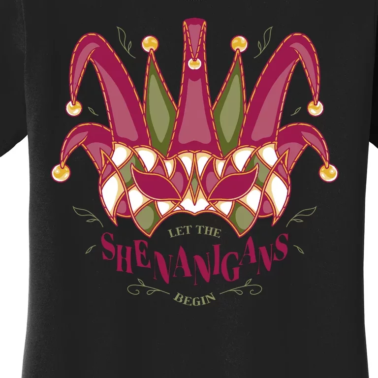 Let The Shenanigans Begin Mardi Gras Women's T-Shirt