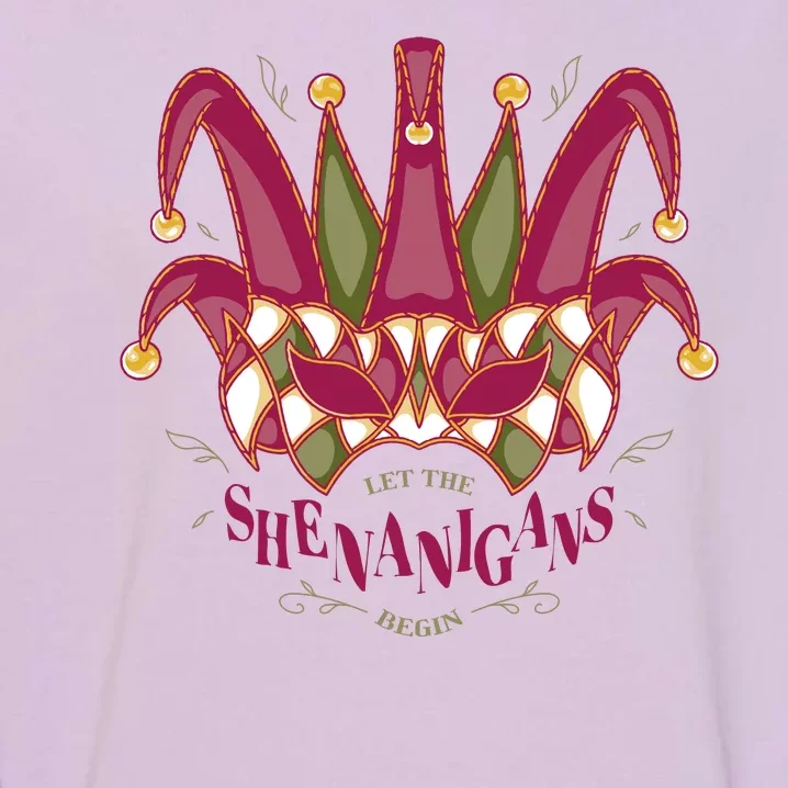 Let The Shenanigans Begin Mardi Gras Garment-Dyed Sweatshirt