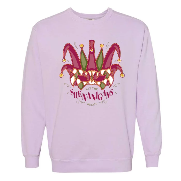 Let The Shenanigans Begin Mardi Gras Garment-Dyed Sweatshirt