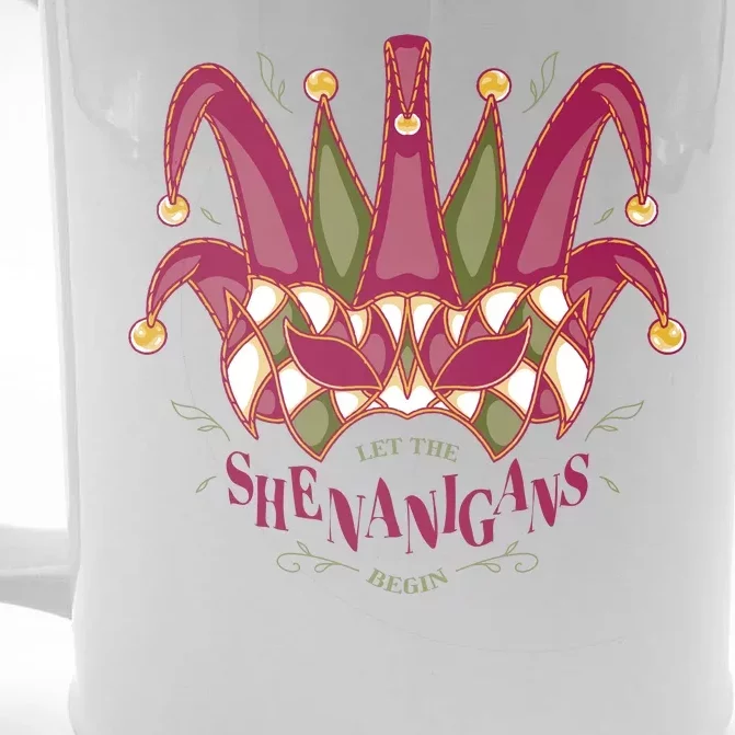 Let The Shenanigans Begin Mardi Gras Front & Back Beer Stein