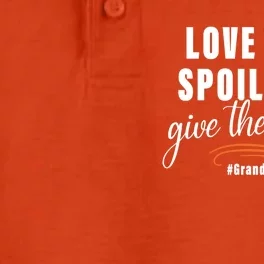 Love Them Spoil Them Give Them Back Grandma Life Cute Gift Dry Zone Grid Performance Polo