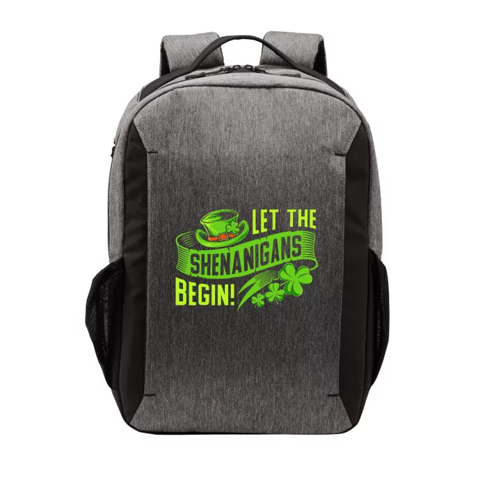 Let the Shenanigans begin! Saint Shenanigan Clover Irishman Vector Backpack