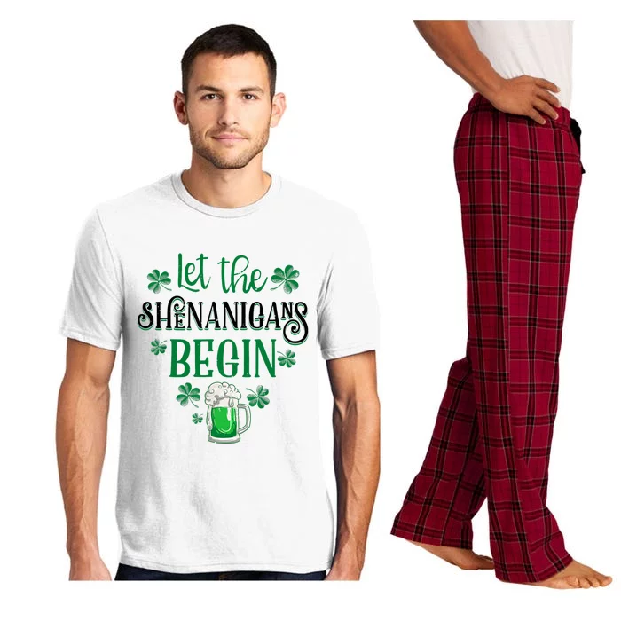 Let The Shenanigans Begin St Patricks Day Drinking Beer Pajama Set