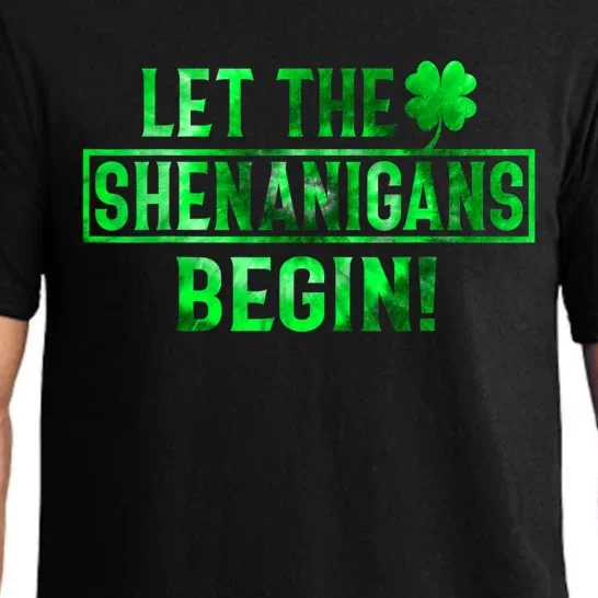 Let The Shenanigans Begin Funny St. Patricks Day Pajama Set