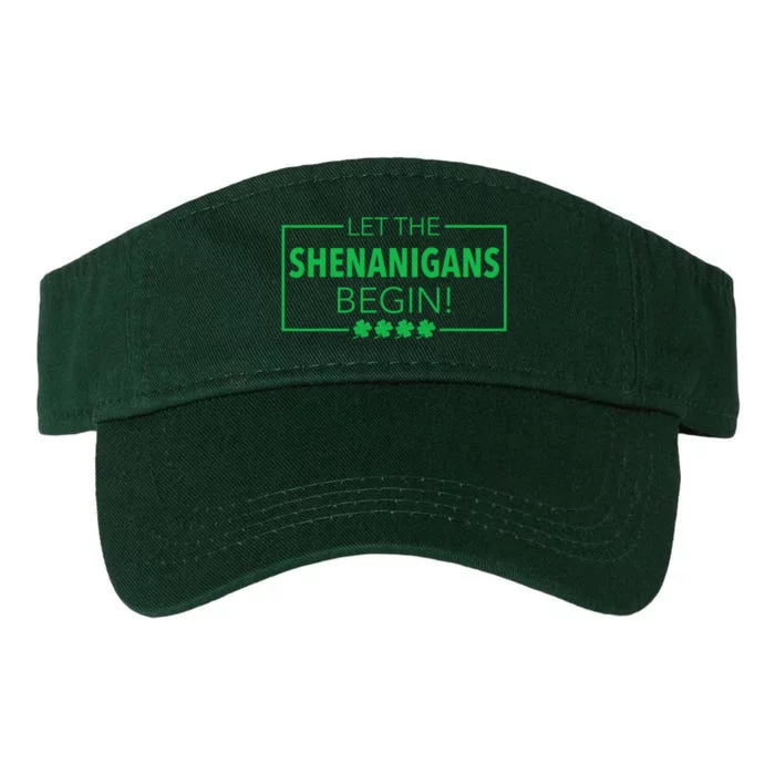 Let The Shenanigans Begin Funny St. Patricks Day Valucap Bio-Washed Visor