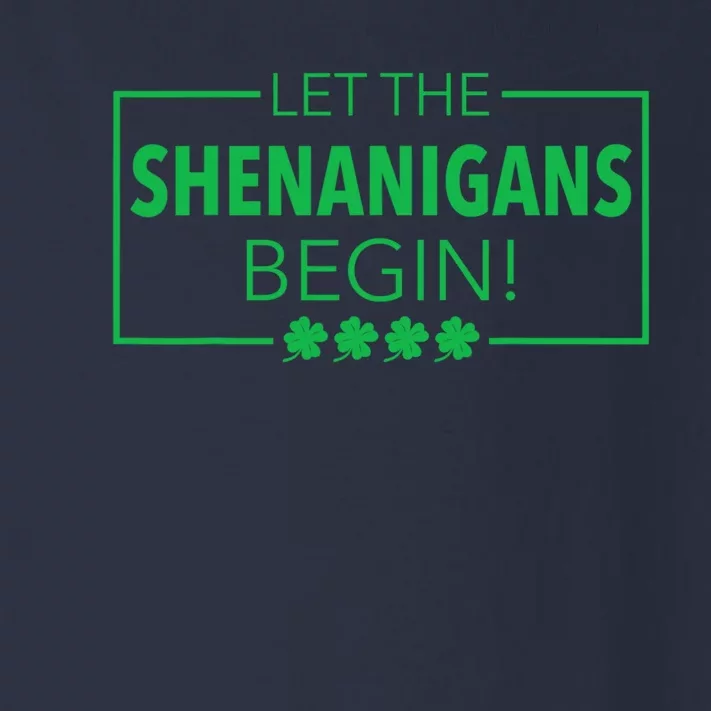 Let The Shenanigans Begin Funny St. Patricks Day Toddler Long Sleeve Shirt