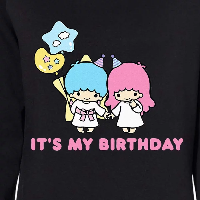 Little Twin Stars Its My Birthday Womens California Wash Sweatshirt