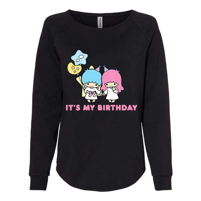 Little Twin Stars Its My Birthday Womens California Wash Sweatshirt