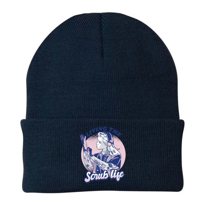 Living The Scrub Life Knit Cap Winter Beanie