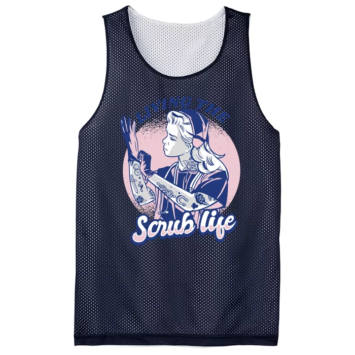 Living The Scrub Life Mesh Reversible Basketball Jersey Tank