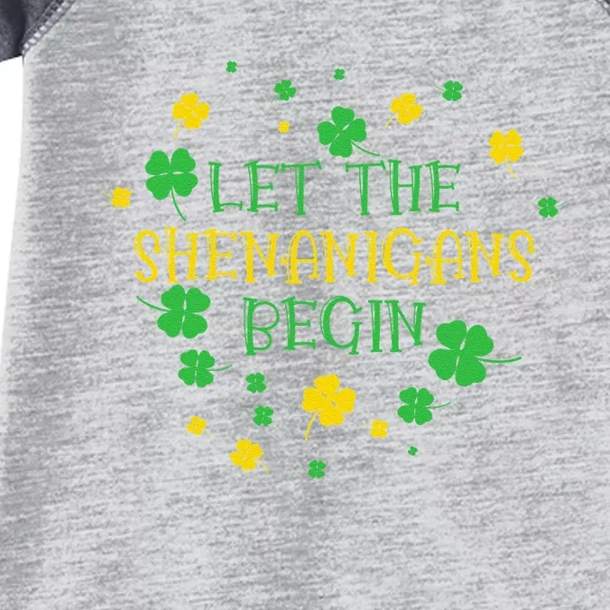 Let The Shenanigans Begin St.Patricks Day Infant Baby Jersey Bodysuit