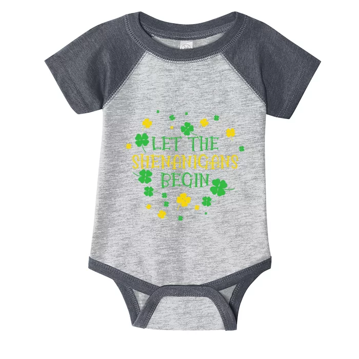 Let The Shenanigans Begin St.Patricks Day Infant Baby Jersey Bodysuit