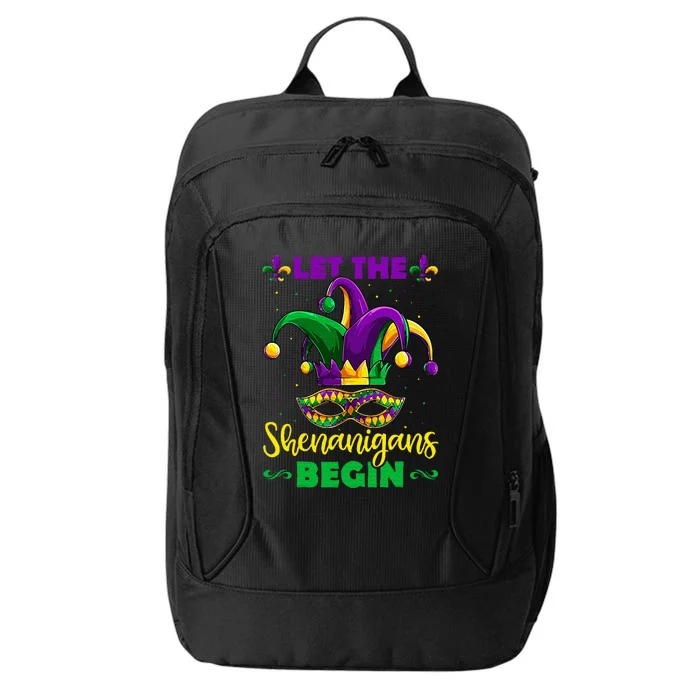 Let The Shenanigans Begin Mardi Gras City Backpack