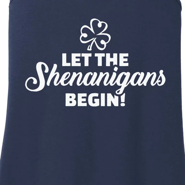 Let The Shenanigans Begin St. Patricks Day Ladies Essential Tank