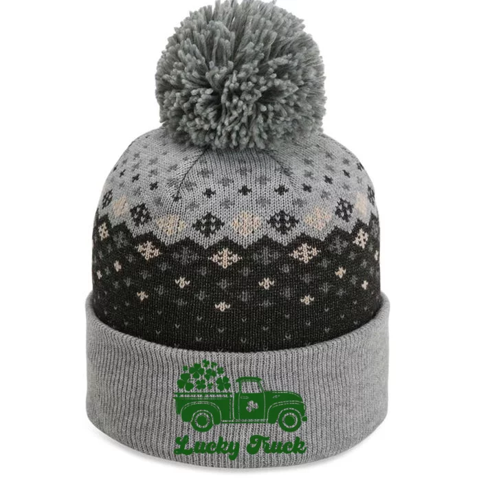 Lucky Truck St Patricks Day The Baniff Cuffed Pom Beanie