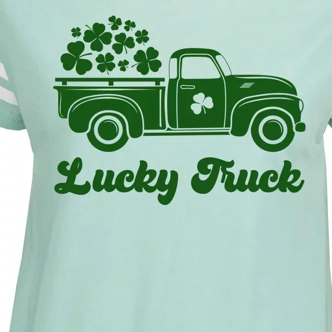 Lucky Truck St Patricks Day Enza Ladies Jersey Football T-Shirt