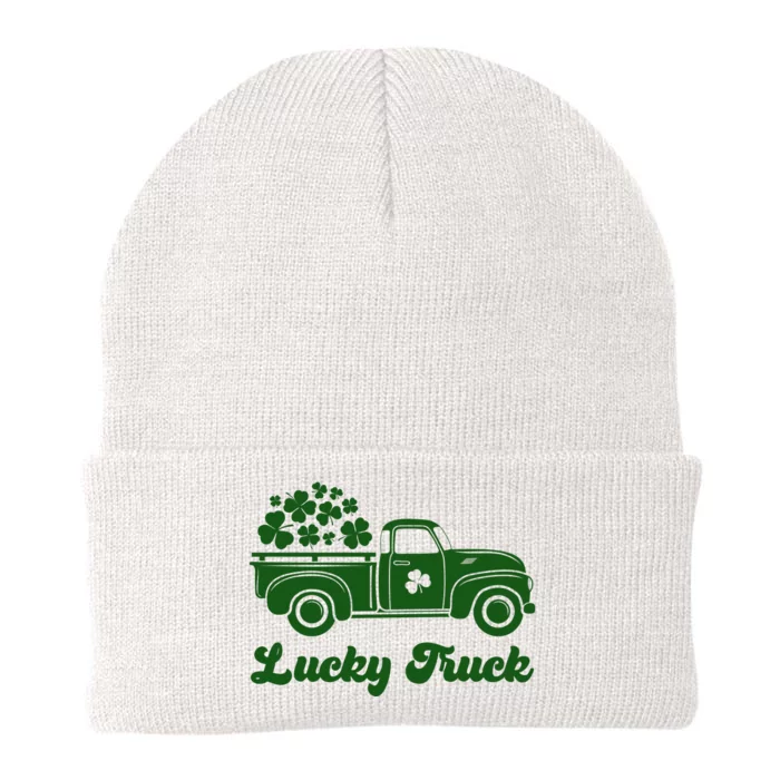 Lucky Truck St Patricks Day Knit Cap Winter Beanie