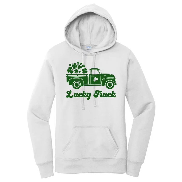 Lucky Truck St Patricks Day Women's Pullover Hoodie