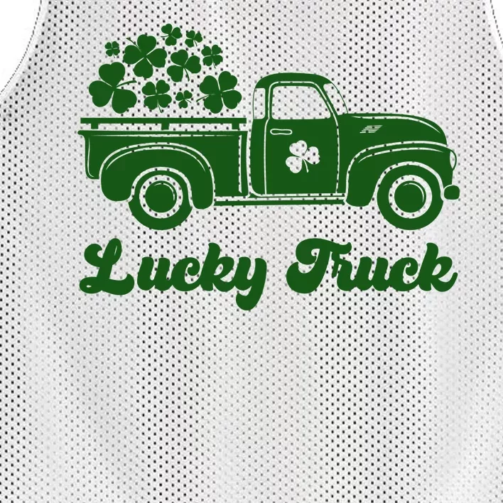 Lucky Truck St Patricks Day Mesh Reversible Basketball Jersey Tank