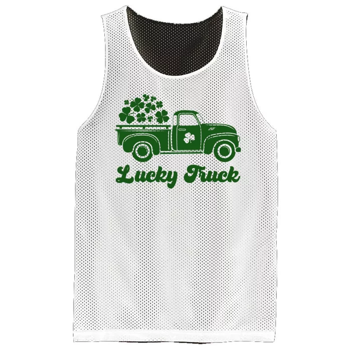 Lucky Truck St Patricks Day Mesh Reversible Basketball Jersey Tank