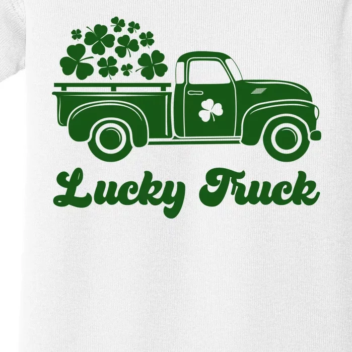 Lucky Truck St Patricks Day Baby Bodysuit