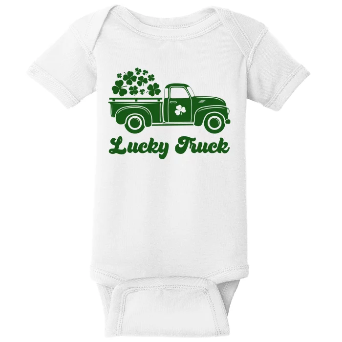 Lucky Truck St Patricks Day Baby Bodysuit