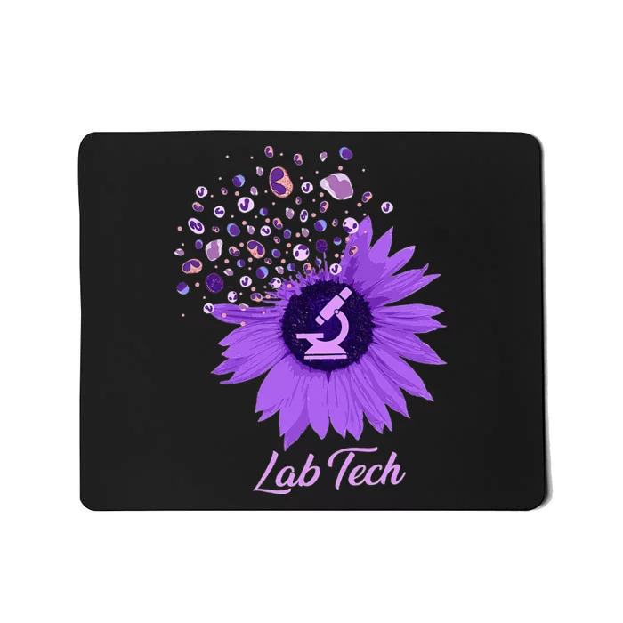 Lab Tech SunFlower Med Tech Funny Medical Technician Lab Mousepad