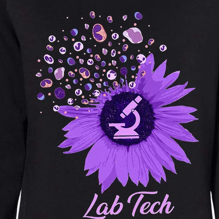 Lab Tech SunFlower Med Tech Funny Medical Technician Lab Womens California Wash Sweatshirt