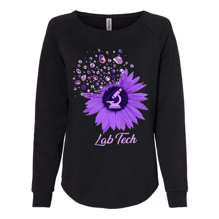 Lab Tech SunFlower Med Tech Funny Medical Technician Lab Womens California Wash Sweatshirt