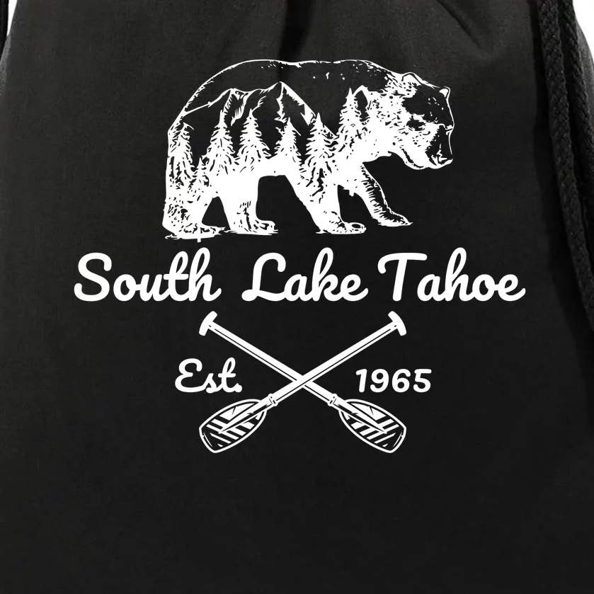 Lake Tahoe South Drawstring Bag