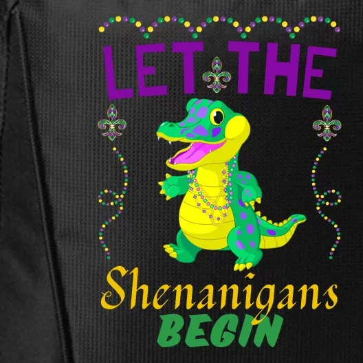 Let The Shenanigans Begin Mardi Gras City Backpack