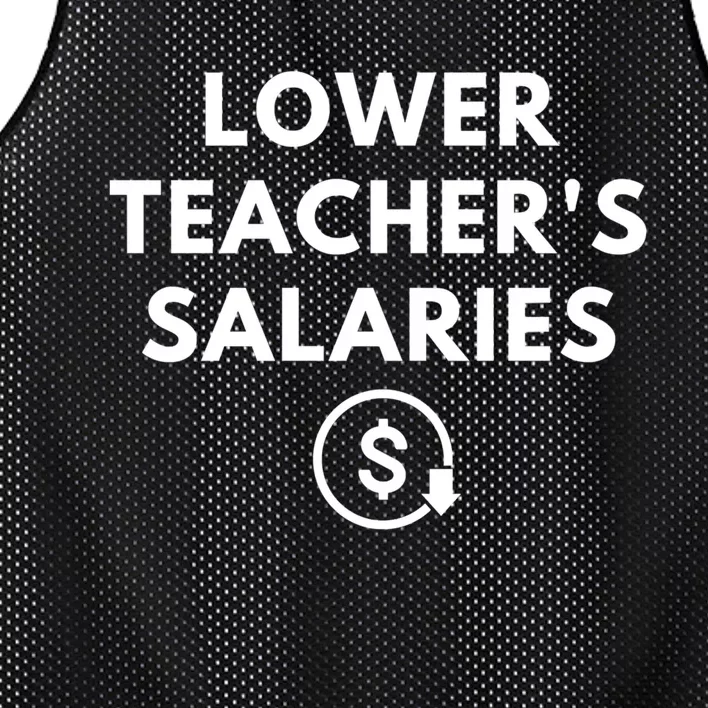 Lower Teachers Salaries Lower Teacher Salaries Mesh Reversible Basketball Jersey Tank